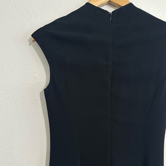 The Row Erscher Cady Maxi Dress size 0 Black Cap Sleeve Pockets - Picture 8 of 13